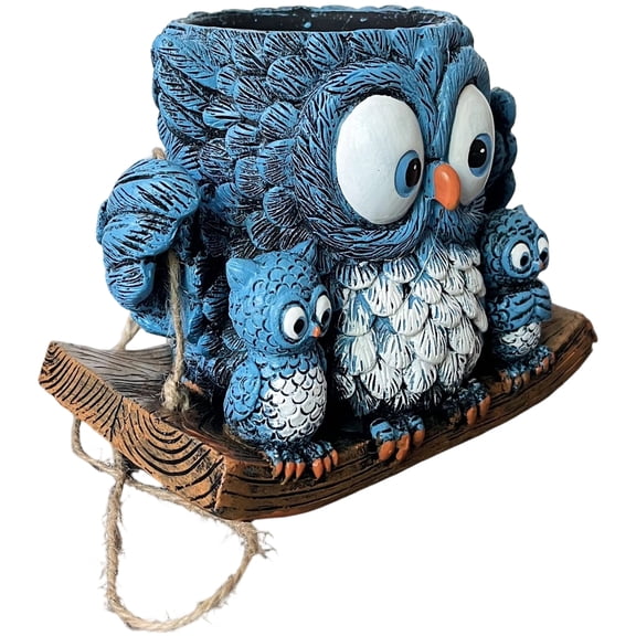 Owl Shape Planter Pots For Succulents Air Plant Indoor Outdoor Resin Decoration Gift Kitchen Window Display