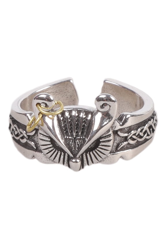 Owl Shaped Adjustable Ring Punk Inspired Copper Finger Jewelry For Daily Wear