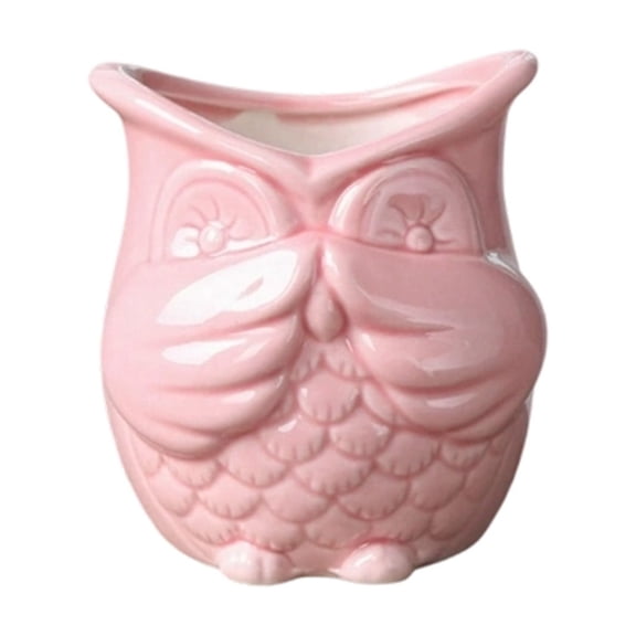 Owl Shaped Ceramic Succulent Planter Garden Container