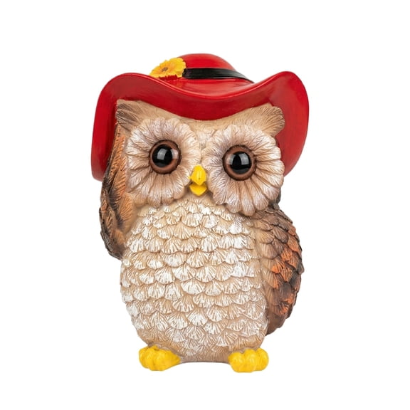 Owl Shaped Figurine - Sturdy Durable Design With Mysterious Appeal, Eye - Catching Visual Focal Point For Bookshelves, Mantels - Ideal For Owl Lovers, Animal Decoration
