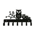 thumbnail image 1 of Owl Shaped Metal Wall Mount Hook Rack, Multi-Purpose Decorative Hanger for Storage, Organizer for Hats Clothes and Bags, Wall Decor for Living Room Hallway and Office Space, 1 of 6