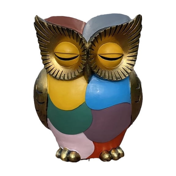 Owl Shaped Resin Decorative Vase - Multicolor - Elegant Home Décor for Weddings, Gifts & Floral Displays