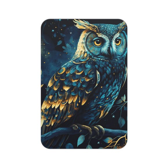 Owl Sky Tree Art Acrylic Fridge Magnets Decorative Refrigerator Magnets for Kitchen Office Whiteboard Locker