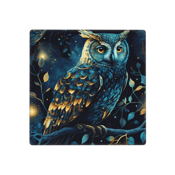 Owl Sky Tree Art Double Blank Wall Plate Decorative Electrical Outlet Light Switch Cover Switchplate