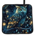 thumbnail image 1 of Owl Sky Tree Art Foldable Seat Cushion for Bleachers, Stadium Seats, Camping & Outdoor Events, Portable Lightweight Pad with Carabiner, 1 of 6