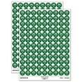 thumbnail image 1 of Owl Smart with Glasses 200+ Round Stickers - Dark Green - Gloss Finish - 0.50" Size, 1 of 3