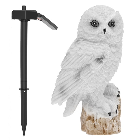 Owl Solar Stake Light Waterproof Warm Yellow LED Light Owl Garden Stake Lighting for Garden Patio Yard Lawn Decor