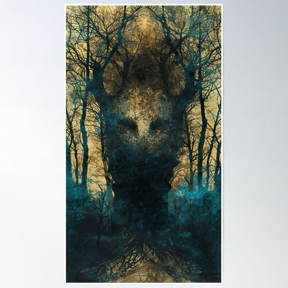 Owl Spirit Poster Wall Art, Modern Wall Decor, 16x24 UNFRAMED