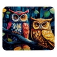 thumbnail image 1 of Owl Square Desk Pad Mouse Mat Gaming Mousepad, 8.3x9.8 Inch, Non-Slip Rubber Bottom, Printed, Suitable for Office and Gaming, 1 of 6