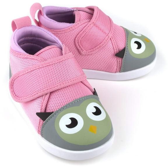 Owl Squeaky Toddler Shoes V2 | Pink