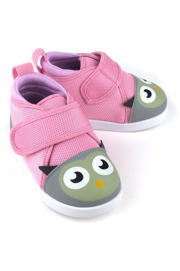 Owl Squeaky Toddler Shoes V2 | Pink