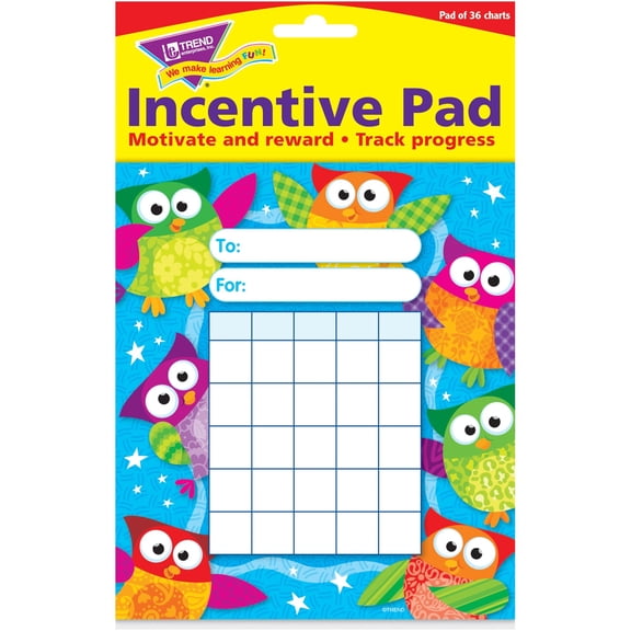 Trend, TEP73034, Owl-Stars Incentive Pad, 36 / Pad