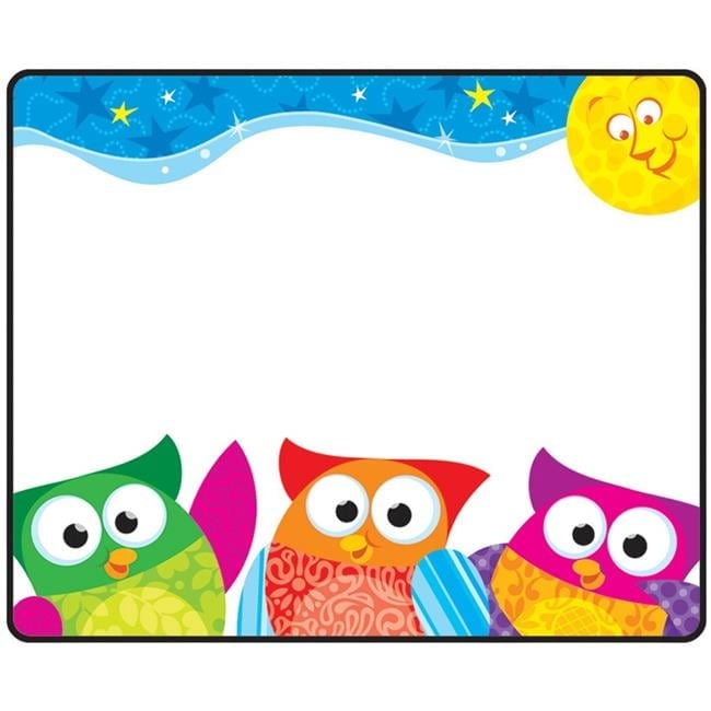 Owl Stars Name Tags - Pack of 6