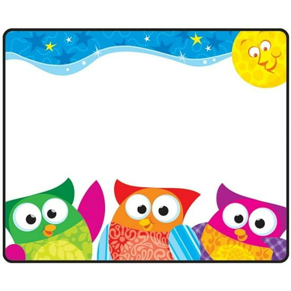 Owl Stars Name Tags - Pack of 6