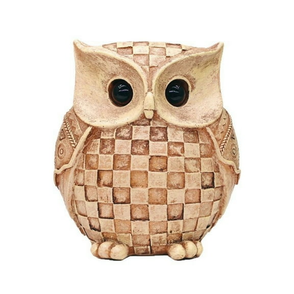 Owl Statue and Figurine for Home Decor Accents Adorable Owl for Shelf Bookshelf Bedroom Living Room Office Table Desk Modern Decorations Animal Owl Sculpture for Birds Lovers