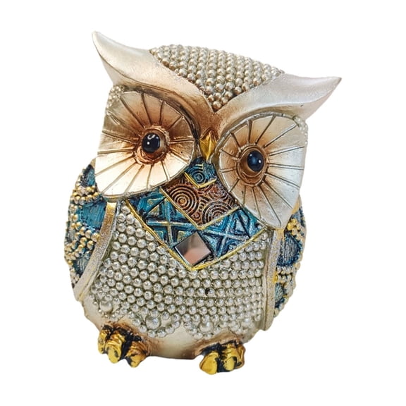 Owl Statue Home Decors Accents Small Sculptures Gift for Birds Lovers Adorable Owl Figurines,Shelf Decors Accents