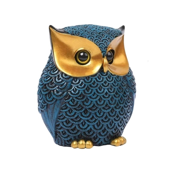 Owl Statue Home Decors Accents Small Sculptures Lovely Owl Figurines Bedroom Decors for Birds Lover