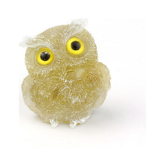 Owl Statue Natural Garnet Tumbled Stone Gemstone Owl Figurine Home Decor and Gift