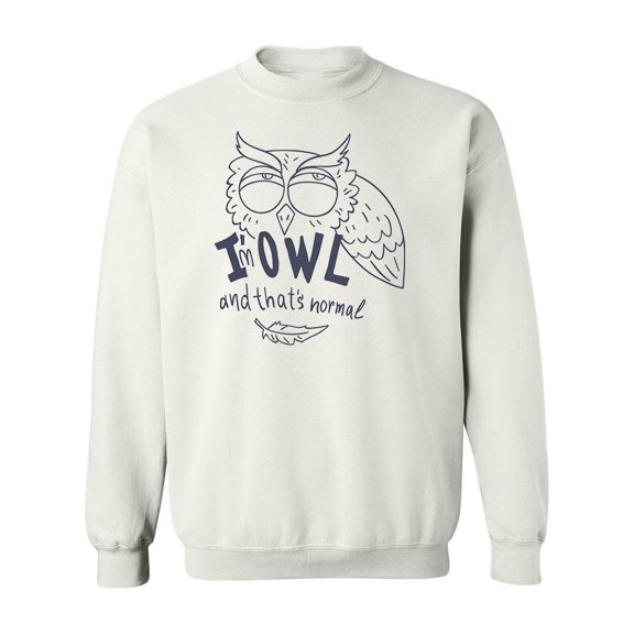 Owl Sweatshirt Sweatshirt Men -Image by Shutterstock, Male XX-Large