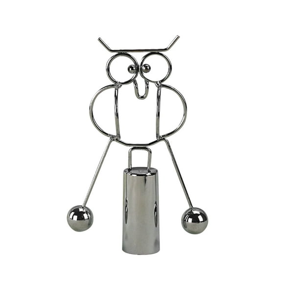 Owl Swing Balance Ornament Metal Craft Physics Science Tumbler Decorative Gift, Desktop Home Decoration For Living Room Bedroom Study, Cultivates Kids Concentration Pressure