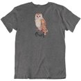 thumbnail image 1 of Owl T-Shirt Gift for Souvenir, Traveler, Bird Lovers, Youth, Men and Women Dark Gray Heather, 1 of 8