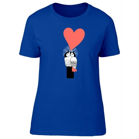 Owl Thinking About Heart Tee Women's -Image by Shutterstock
