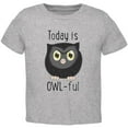 thumbnail image 1 of Owl Today Is Owful Awful Funny Pun Toddler T Shirt Heather 2T, 1 of 1