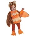 thumbnail image 1 of Underwraps Belly Babies Brown Owl Costume Child Toddler Medium 18-24 Months Unisex, 1 of 2