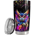 thumbnail image 1 of Owl Tumbler Owl Gifts for Women Girls Teen 20oz Stainless Steel Insulated Tumblers Coffee Travel Mug Owls Cup Gift for Birthday Christmas, 1 of 7