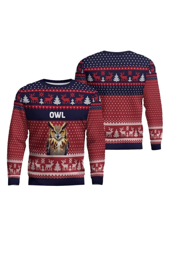 Owl Ugly Christmas Sweater