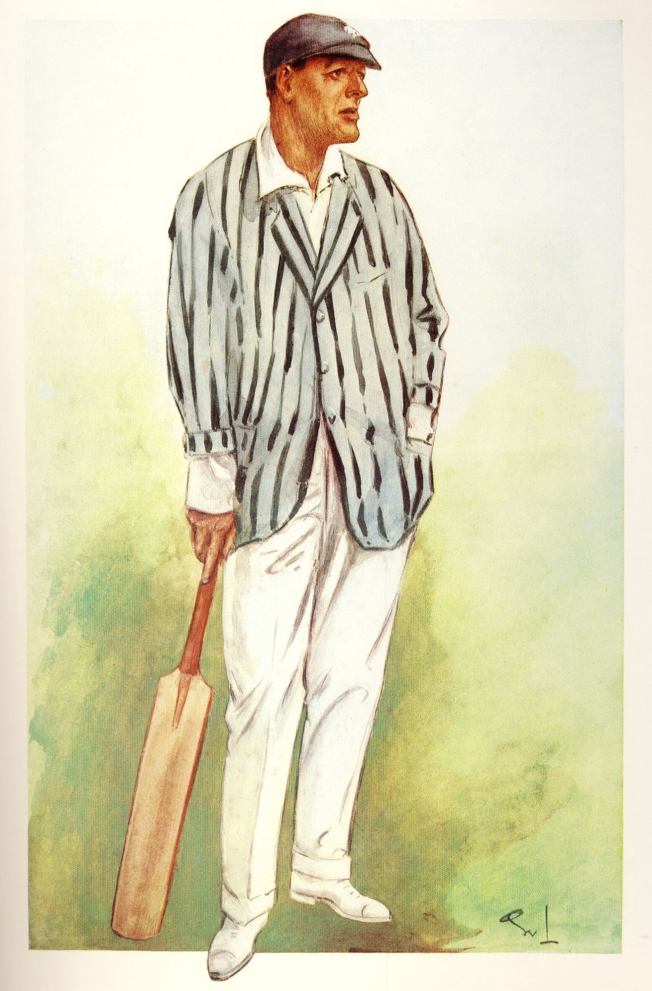Owl Vanity Fair 1913 Mr Edward Wentworth Dillon (cricketer) Canvas Art - (24 x 36)
