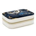 thumbnail image 1 of Owl Velvet Portable Jewelry Box with Removable Compartment - Stylish Gift, Display Case, and Decorative Box, 1 of 7