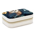 thumbnail image 1 of Owl Velvet Portable Jewelry Organizer Box with Removable Compartment - Earring Holder and Gift Jewelry Box, 1 of 7