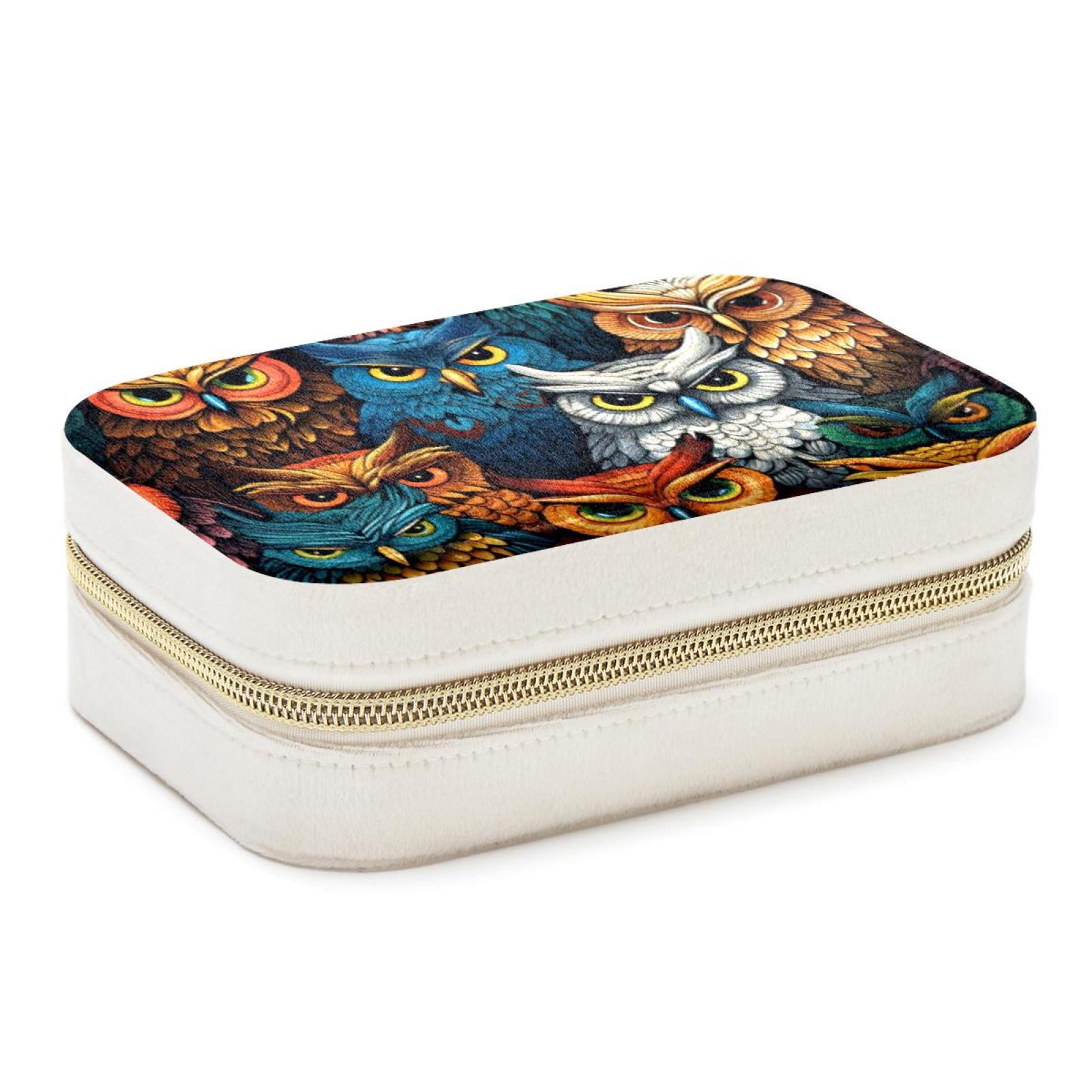 Owl Velvet Portable Storage Box with Removable Compartment - a Stylish ...