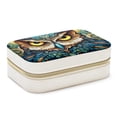 thumbnail image 1 of Owl Velvet Portable Travel Organizer Box with Removable Compartment - Display Case Included - Ideal Gift, 1 of 7