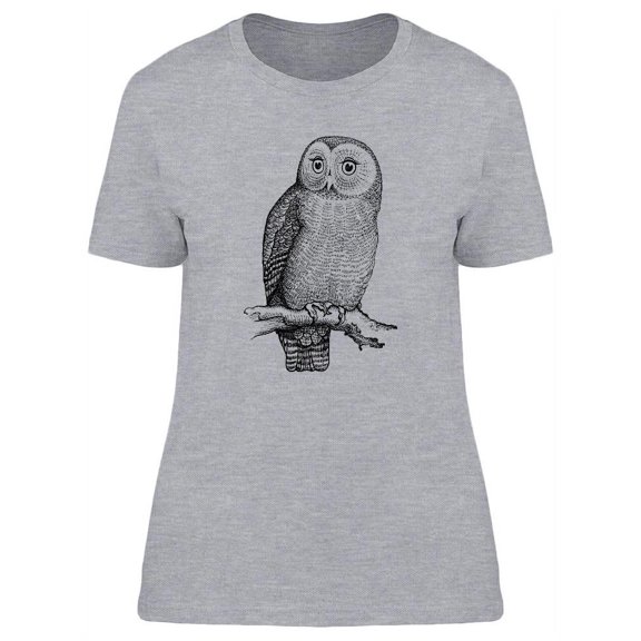 Owl Vintage Design T-Shirt Women -Image by Shutterstock, Female Small