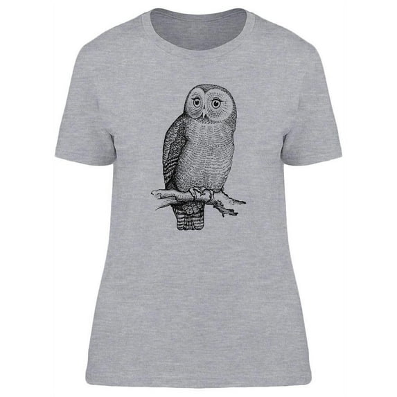 Owl Vintage Design T-Shirt Women -Image by Shutterstock, Female x-Large