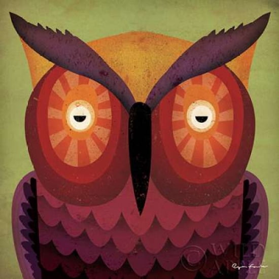 Owl WOW Canvas Art - Ryan Fowler (24 x 24)