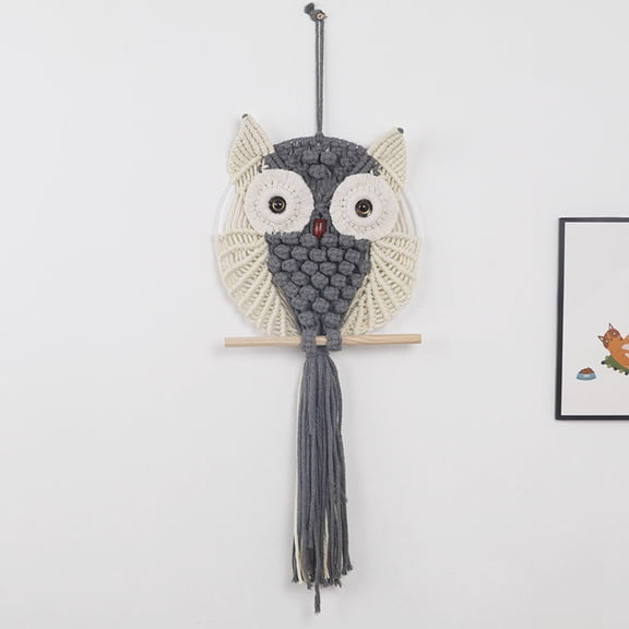 Owl Wall Hanging Bohemian Style Handmade Weaving Wall Decoration Family Living Room Bedroom Homestay Decoration Tapestry