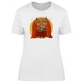 thumbnail image 1 of Owl With A Blanket & Tea Tee Women's -Image by Shutterstock, 1 of 2