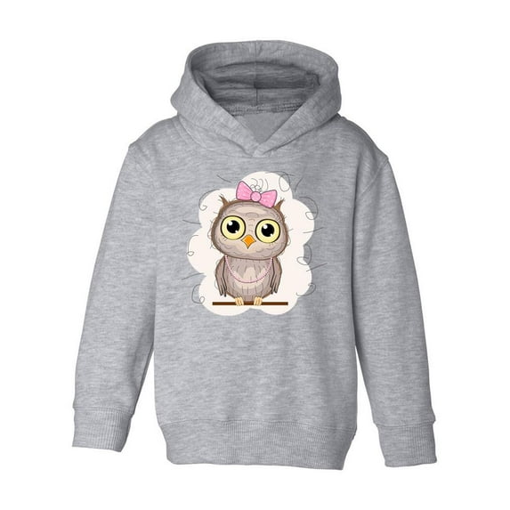 Owl With A Bow Hoodie Toddler -Image by Shutterstock, 4 Toddler