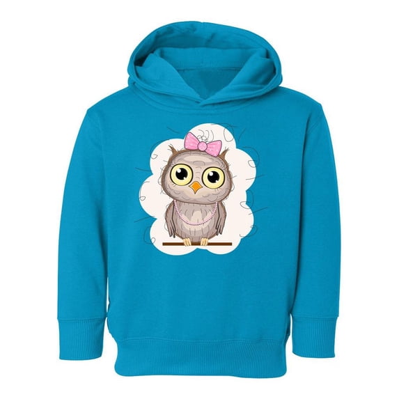 Owl With A Bow Hoodie Toddler -Image by Shutterstock, 4 Toddler