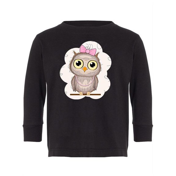 Owl With A Bow Long Sleeve Toddler -Image by Shutterstock, 2 Toddler