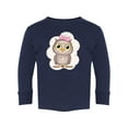 thumbnail image 1 of Owl With A Bow Long Sleeve Toddler -Image by Shutterstock,  4 Toddler, 1 of 4