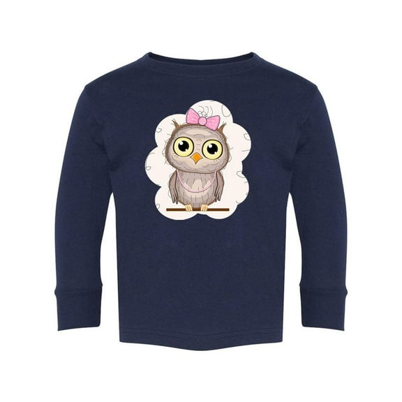 Owl With A Bow Long Sleeve Toddler -Image by Shutterstock,  4 Toddler