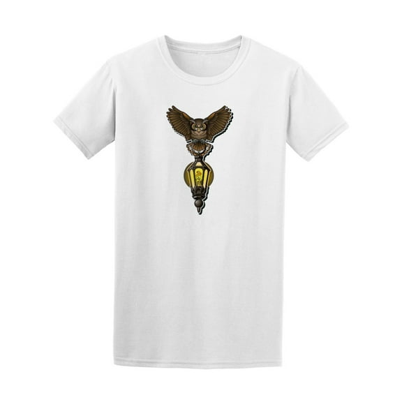 Owl With Ancient Lantern Tee Men's -Image by Shutterstock