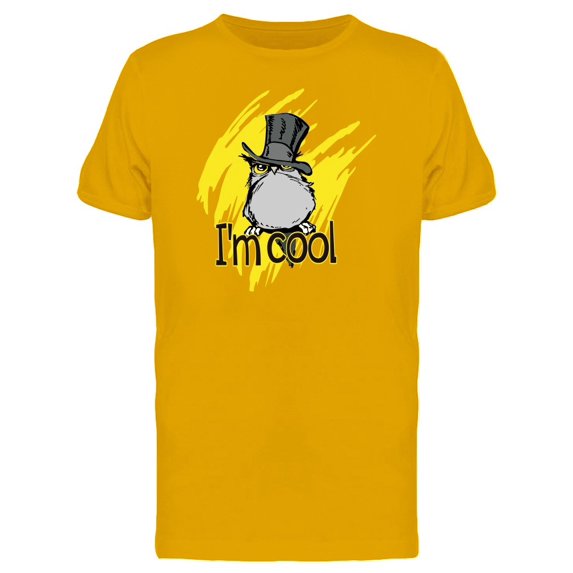 Owl With Cylinder Hat Im Cool Tee Men's -Image by Shutterstock
