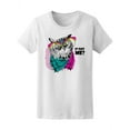 thumbnail image 1 of Owl With Glasses Neckerchief Owl T-Shirt Women -Image by Shutterstock, Female Small, 1 of 2