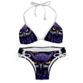 thumbnail image 1 of Owl Women's Bikini Set with Detachable Sponge, Adjustable Strap | 2-Pack, Beachwear, Poolside, Swimsuit., 1 of 6