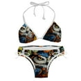 thumbnail image 1 of Owl Women's Detachable Sponge Adjustable Strap Bikini Set Swim Suit Two-Pack, 1 of 6